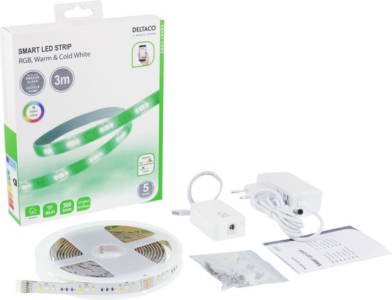 Deltaco SH-LS3M LED lumineuse Ruban lumineux universel Intérieur & extérieur 3000 mm