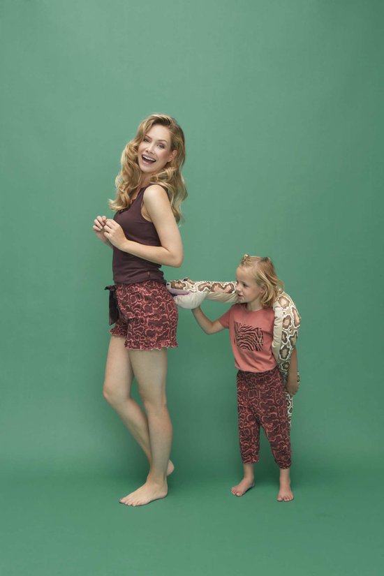 Foto: Charlie choe meisjes pyjama wild soul snakeprint blushed terra