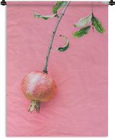 Wandkleed - Wanddoek - Planten - Zomer - Roze - 120x160 cm - Wandtapijt