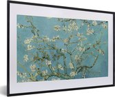 Fotolijst incl. Poster - Van Gogh - Amandelbloesem - Oude meesters - Kunst - Vintage - 60x40 cm - Posterlijst