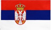 Servische Vlag - Serbia Flag - Vlag Servië - Vlaggen - Polyester - 150 x 90 cm