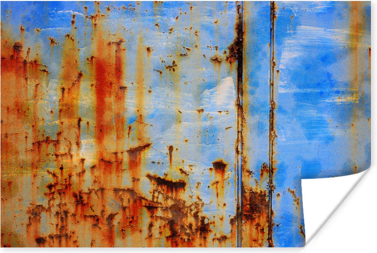 Poster Staal - Roest - Vintage - 30x20 cm