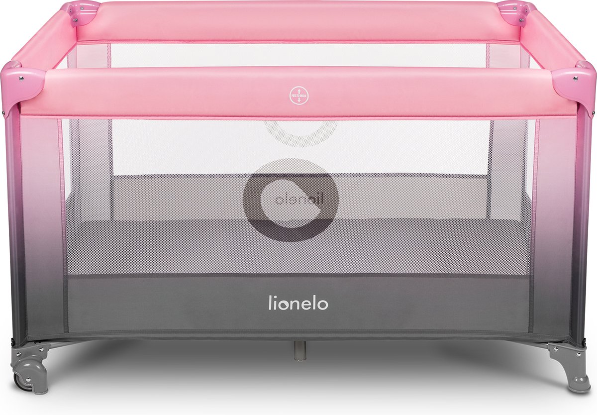 Lionelo Stefi Campingbedje 3 in 1 - Baby Bed / Inklapbare Box / Reisbedje - 60x120 cm - 0-36 maanden / tot 15 kg - MET comfort MATRAS - Zij-ingang met rits - Wielen - Transporttas - Babybed Babybox Ledikant thumbnail 2