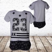 Jongens t-shirt 23 wit -s&C-122/128-t-shirts jongens