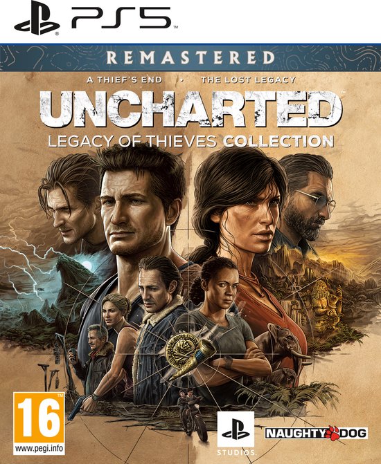 Cover van de game Uncharted: Legacy of Thieves Collection - PS5