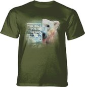 T-shirt Protect Polar Bear Green KIDS L