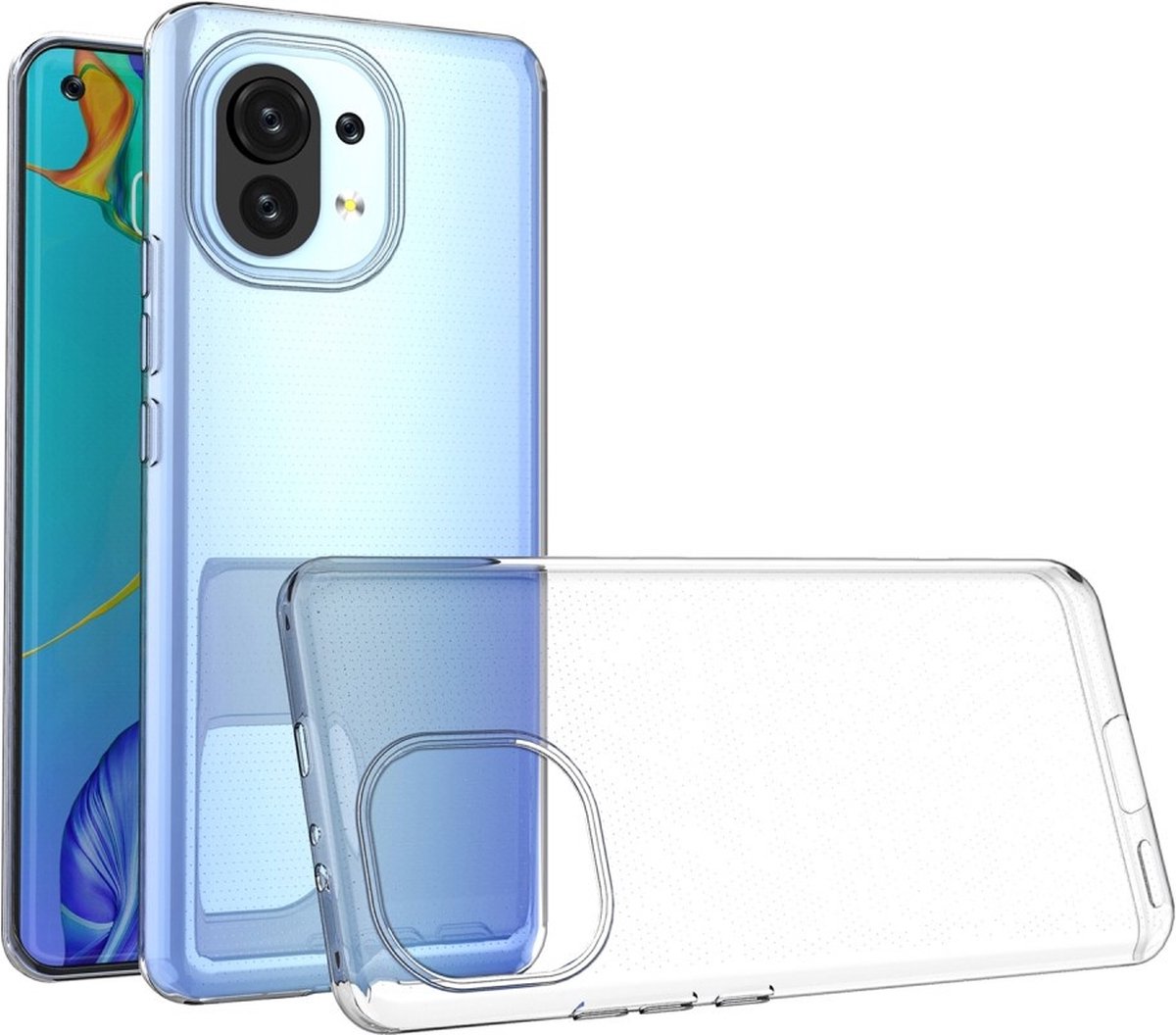 Lunso - Softcase hoes - Geschikt voor Xiaomi Mi 11 - Transparant