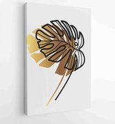 Earth tones Hand drawn organic shape art design for wall framed prints, canvas prints, poster, home decor, cover, wallpaper 1 - Moderne schilderijen – Vertical – 1888032550 - 80*60