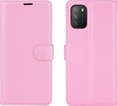 POCO M3 Hoesje - Mobigear - Classic Serie - Kunstlederen Bookcase - Roze - Hoesje Geschikt Voor POCO M3