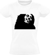 Bob Marley Dames t-shirt | Wit