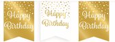Paper Dreams Vlaggenlijn Happy Birthday 600 Cm Karton Goud/wit