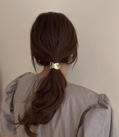 Haarband van gebogen geborsteld metaal - minimaal ontwerp als haartoebehoren