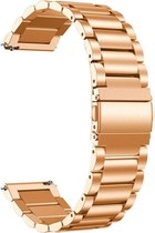 Strap-it Stalen horlogeband 20mm - universeel - rosé goud