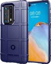 Huawei P40 Pro Plus Hoesje - Mobigear - Rugged Shield Serie - TPU Backcover - Blauw - Hoesje Geschikt Voor Huawei P40 Pro Plus