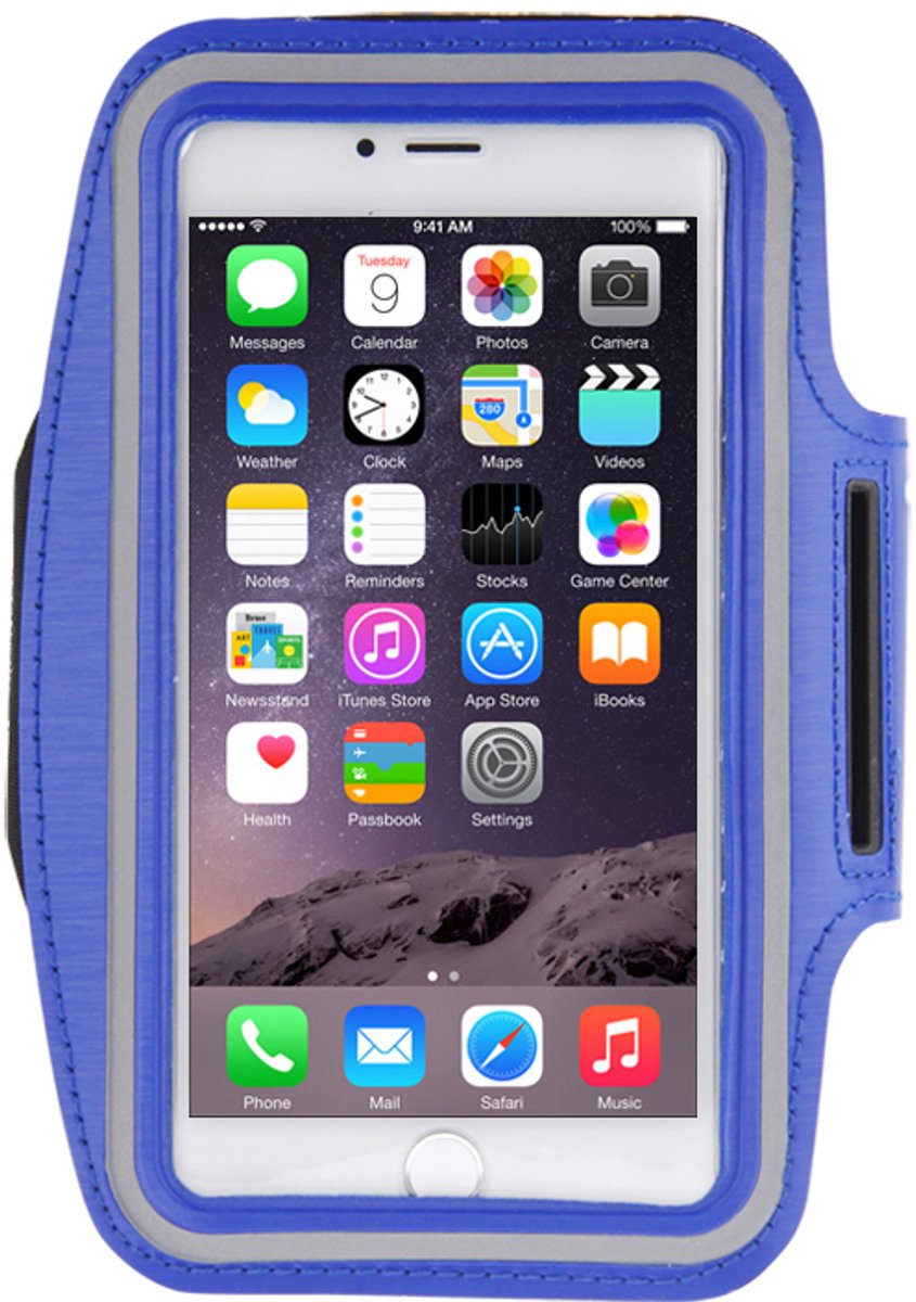 Mobigear Sportarmband Donker Blauw iPhone 8 Plus / 7 Plus / 6(s) Plus