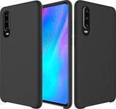 Huawei P30 Hoesje - Mobigear - Rubber Touch Serie - Hard Kunststof Backcover - Zwart - Hoesje Geschikt Voor Huawei P30