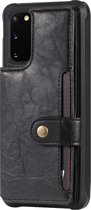 Samsung Galaxy S20 Hoesje - Mobigear - Cards Wallet Serie - Kunstlederen Backcover - Zwart - Hoesje Geschikt Voor Samsung Galaxy S20