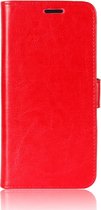 LG G8X ThinQ Hoesje - Mobigear - Wallet Serie - Kunstlederen Bookcase - Rood - Hoesje Geschikt Voor LG G8X ThinQ