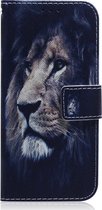 Samsung Galaxy Note 10 Lite Hoesje - Mobigear - Design Serie - Kunstlederen Bookcase - Lion - Hoesje Geschikt Voor Samsung Galaxy Note 10 Lite