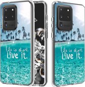 Samsung Galaxy S20 Ultra Hoesje - Mobigear - Design Serie - Hard Kunststof Backcover - Life is short - Hoesje Geschikt Voor Samsung Galaxy S20 Ultra