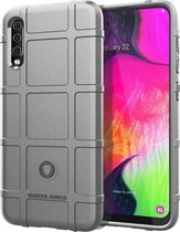 Mobigear Rugged Shield TPU Backcover Hoesje - Geschikt voor Samsung Galaxy A70 - Grijs