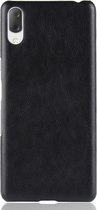 Sony Xperia L3 Hoesje - Mobigear - Excellent Serie - Hard Kunststof Backcover - Zwart - Hoesje Geschikt Voor Sony Xperia L3