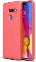 LG G8 ThinQ Hoesje - Mobigear - Luxury Serie - TPU Backcover - Rood - Hoesje Geschikt Voor LG G8 ThinQ