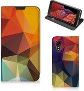 Smartphone Hoesje Samsung Galaxy Xcover 5 Enterprise Edition | Samsung Xcover 5 Leuk Book Case Polygon Color