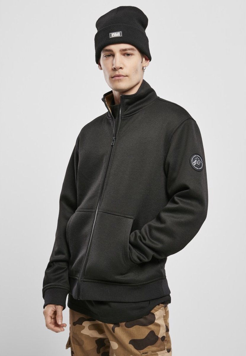 Urban Classics Teddy Bonded Zip Jacket S Grijs