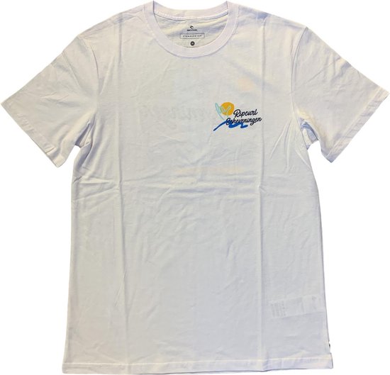Rip Curl Heren T-Shirt Destee Scheveningen - White Chill In | bol.com