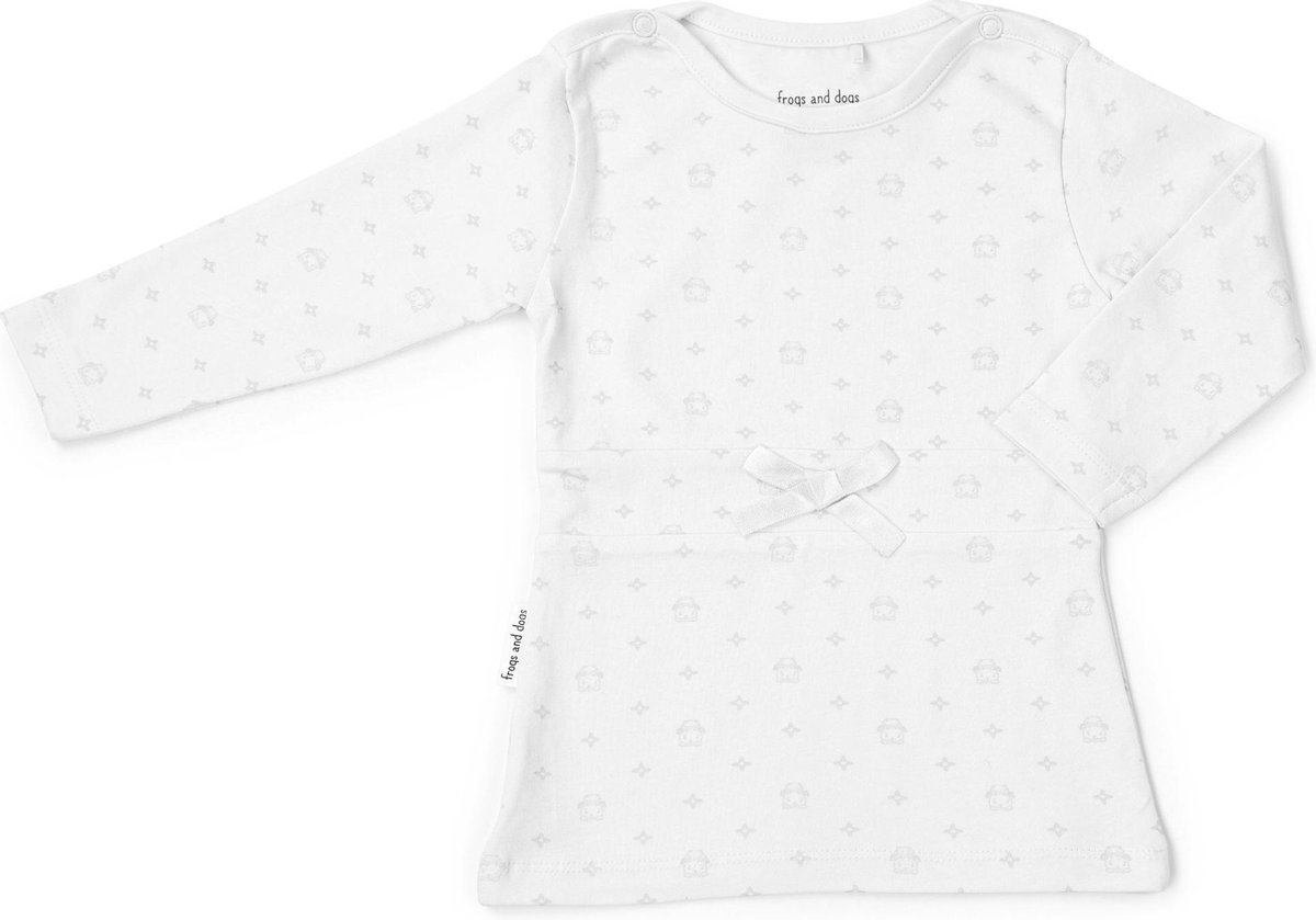 Frogs and Dogs - Jurkje Basic - Wit - Maat 62 - Meisjes