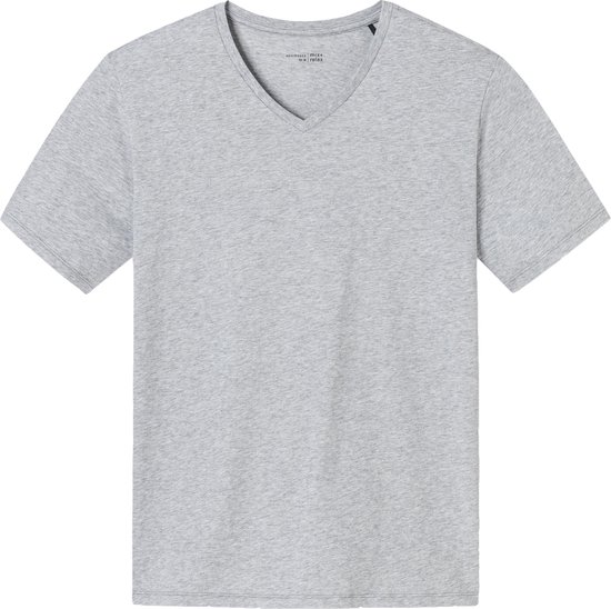 T-shirt SCHIESSER Mix+ Relax - manches courtes col V- mélange gris clair - Taille: M