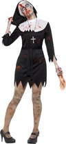 SMIFFYS - Déguisement nonne zombie Zwart femme - M - Déguisements Adultes
