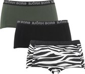 Björn Borg dames mini shorts 3P zebra multi - 44