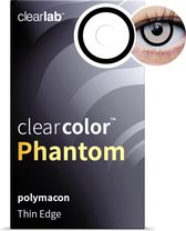 0.00 - Clearcolor™ Phantom Manson - 2 pack - Maandlenzen - Partylenzen / Verkleden / Kleurlenzen - Manson