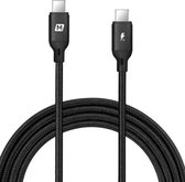 MOMAX DC20 100W 5A PD3.0 USB-C / Type-C naar USB-C / Type-C-interface TPE + nylon gevlochten oplaadtransmissiedatakabel, kabellengte: 2m