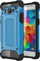 Voor Galaxy Grand Prime / G530 Tough Armor TPU + pc combinatiebehuizing (blauw)