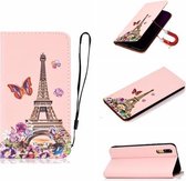 Voor Huawei P20 Pro 3D Schilderen Horizontale Flip Leren Case met Houder & Kaartsleuf & Lanyard (Iron Tower)