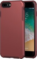 Voor iPhone 8 Plus / 7 Plus Vierhoekige huid voelt schokbestendig TPU + pc-beschermhoes (rood)