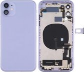 Batterij-achterklep (met zijknoppen en aan / uit-knop + volumeknop Flex-kabel en draadloze oplaadmodule & motor & oplaadpoort & luidspreker & kaarthouder & cameralensdeksel) voor iPhone 11 (p