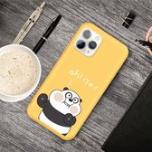 Voor iPhone 11 Pro Max Cartoon dier patroon schokbestendig TPU beschermhoes (gele panda)