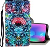 Voor Huawei Honor 10 Lite 3D Gekleurde Tekening Horizontale Flip PU Lederen Case met Houder & Kaartsleuven & Portemonnee (Mandala)