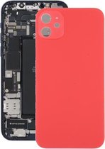 Glazen achterkant met imitatie van iP12 voor iPhone XR (rood)