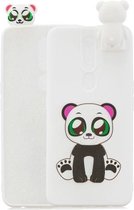 Voor OPPO F11 Pro Cartoon schokbestendige TPU beschermhoes met houder (Panda)