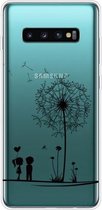 Voor Samsung Galaxy S10 5G gekleurd tekeningpatroon zeer transparant TPU beschermhoes (paardebloem)