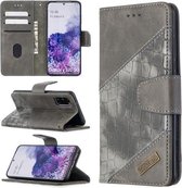 Voor Samsung Galaxy S20 Bijpassende kleur Krokodiltextuur Horizontale flip PU lederen tas met portemonnee & houder & kaartsleuven (grijs)