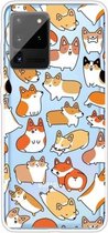 Voor Samsung Galaxy Note 20 Ultra schokbestendig geverfd TPU beschermhoes (Corgis)