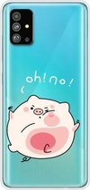 Voor Galaxy S20 Plus Lucency Painted TPU Protective (Hit The Face Pig)