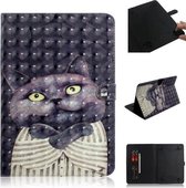 3D Gekleurde Tekening Universele Horizontale Leren Flip Case, met Houder & Kaartsleuf & Portemonnee voor 8 inch Tablet PC (Embrace Cat)