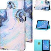 Voor Huawei Honor Pad 6 / X6 & Enjoy 2 & MatePad T10 / T10S Gekleurde tekening Stiksels Horizontale flip lederen hoes TPU Bodembehuizing met houder & kaartsleuven & antislipstrip & pen-sleuf 